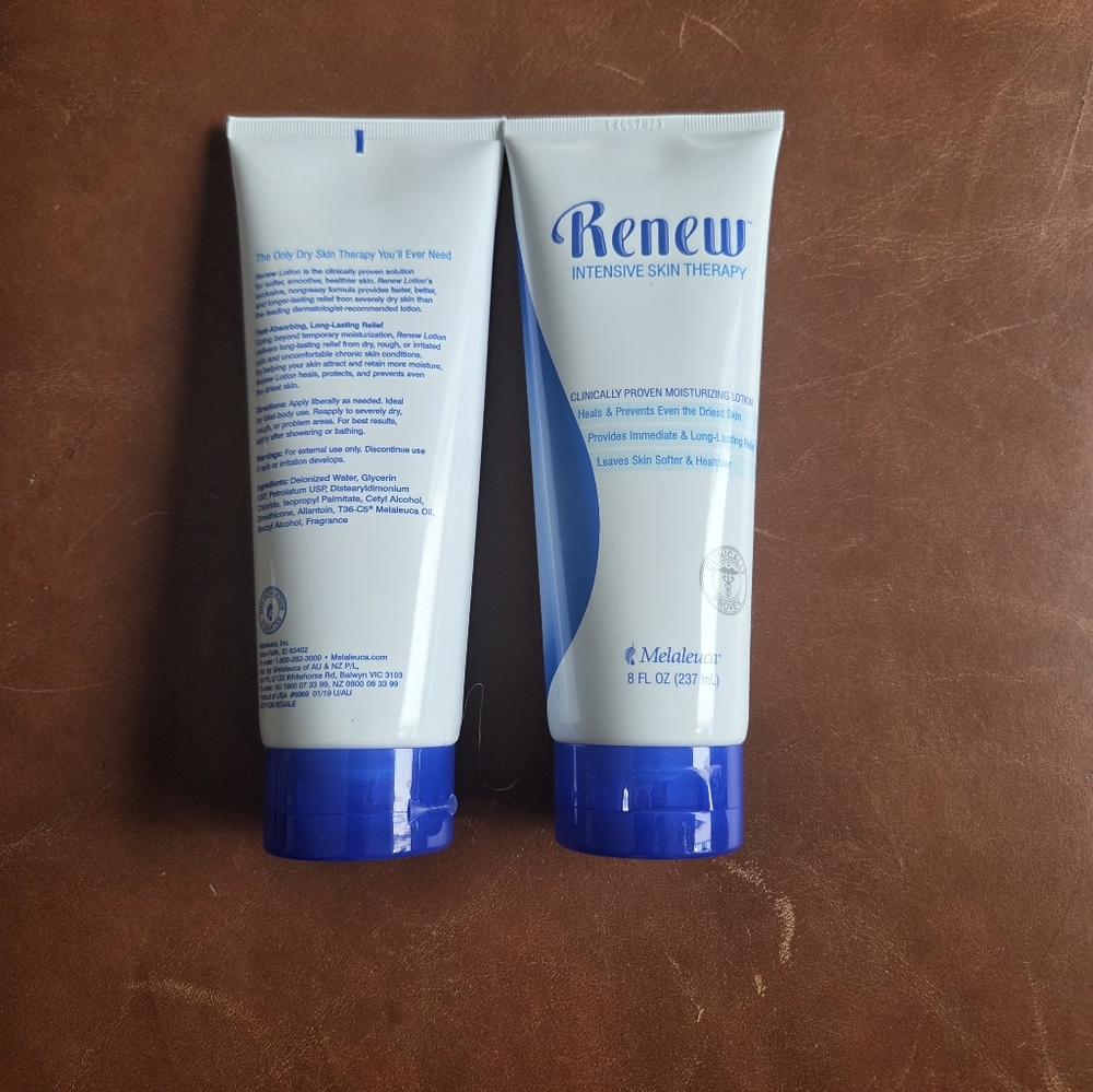 2 Melaleuca Renew Intensive Skin Therapy Moisturizing Lotion (8oz each)